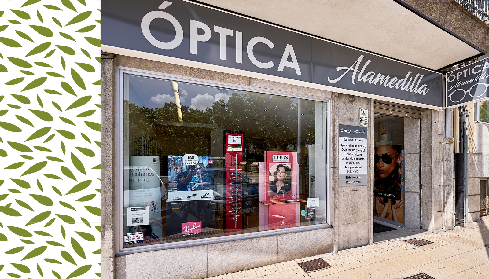 Fachada exterior de ÓPTICA ALAMEDILLA en Avenida Comuneros (Salamanca)